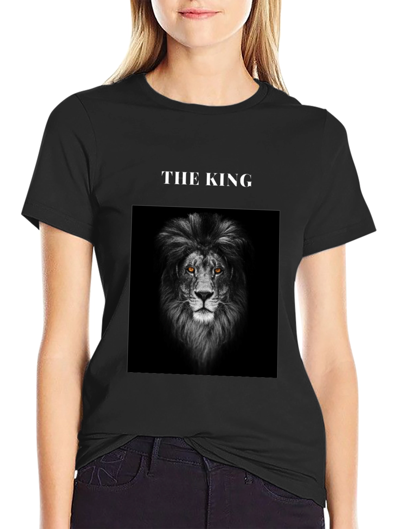 The King Lion Graphic Tee - Black