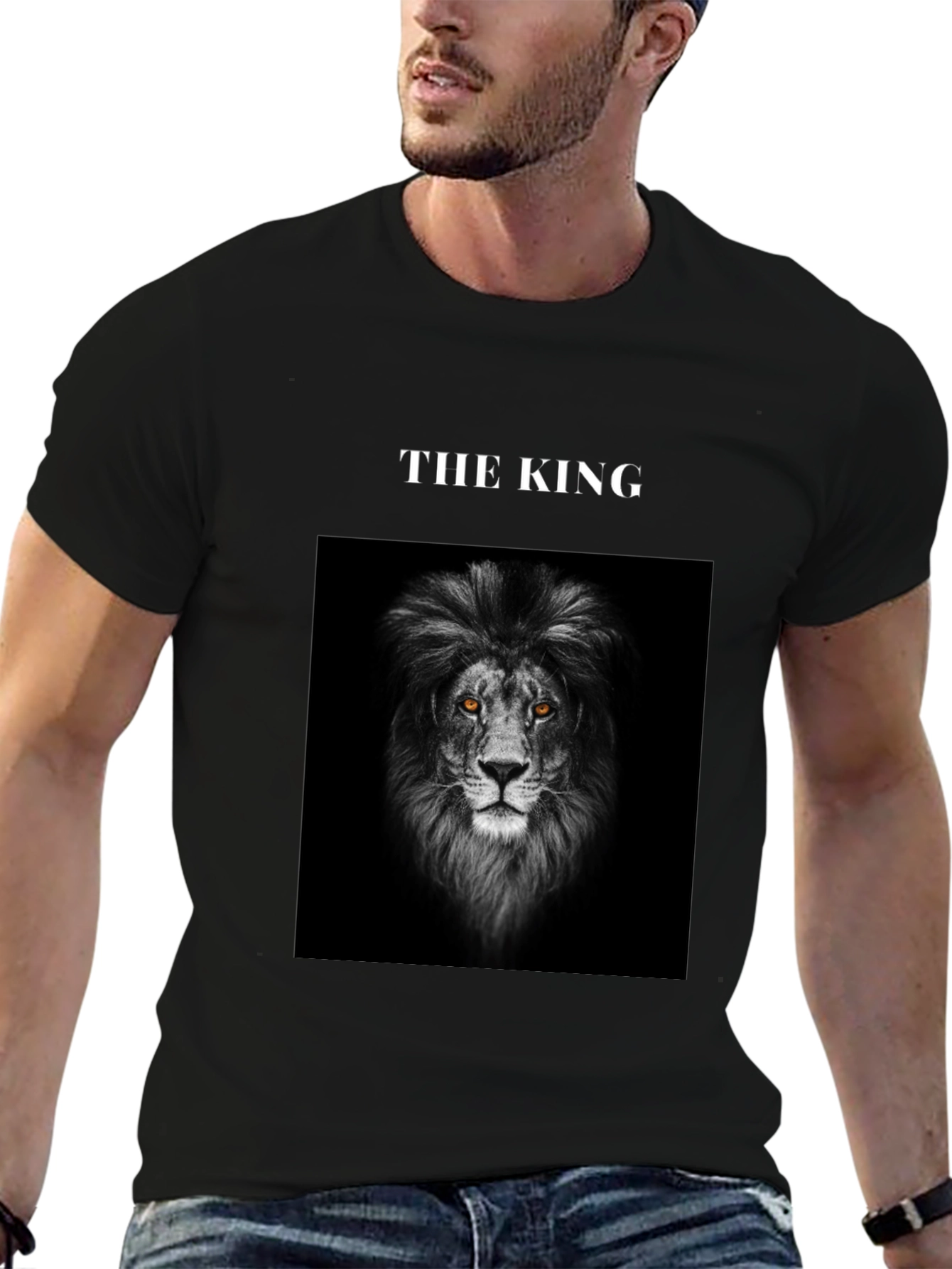 The King Lion Graphic Tee - Black
