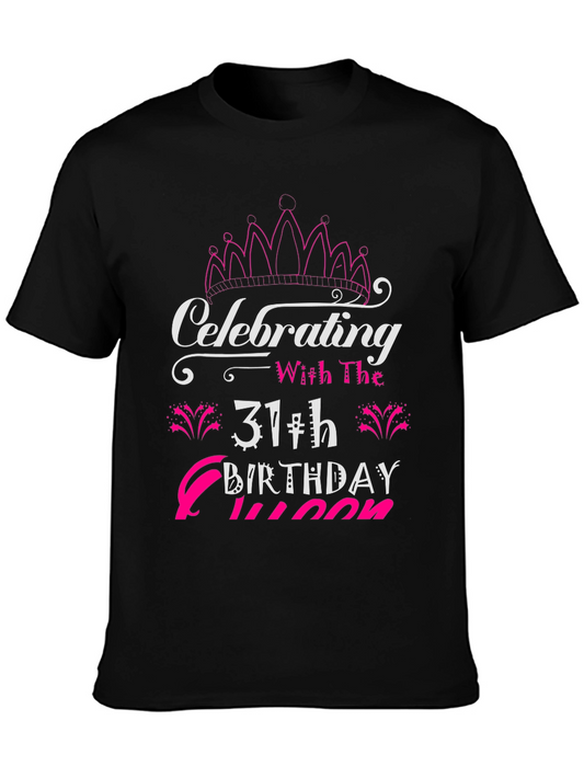 31st Birthday Queen Black T-Shirt