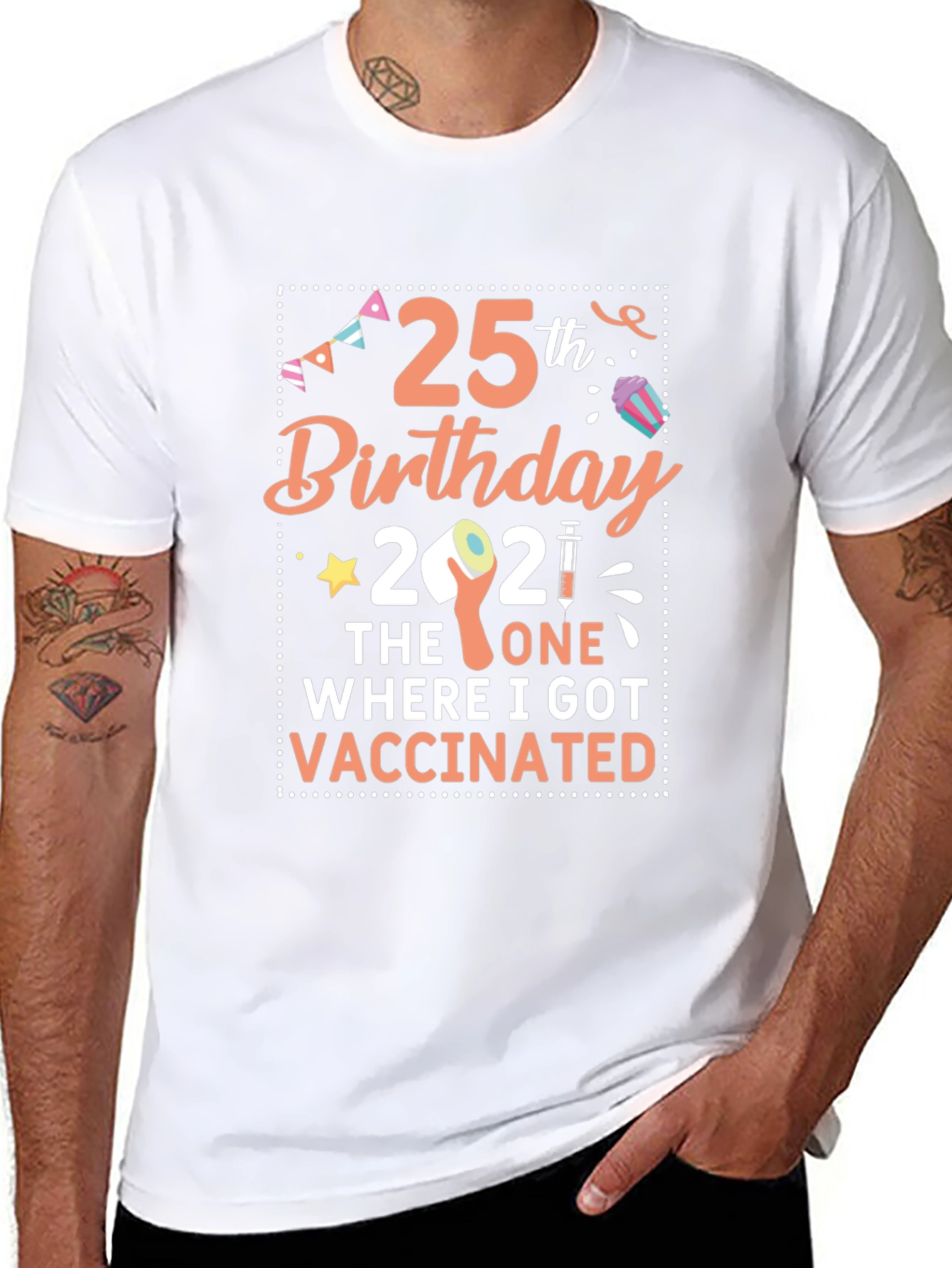 25th Birthday Vaccinated T-Shirt