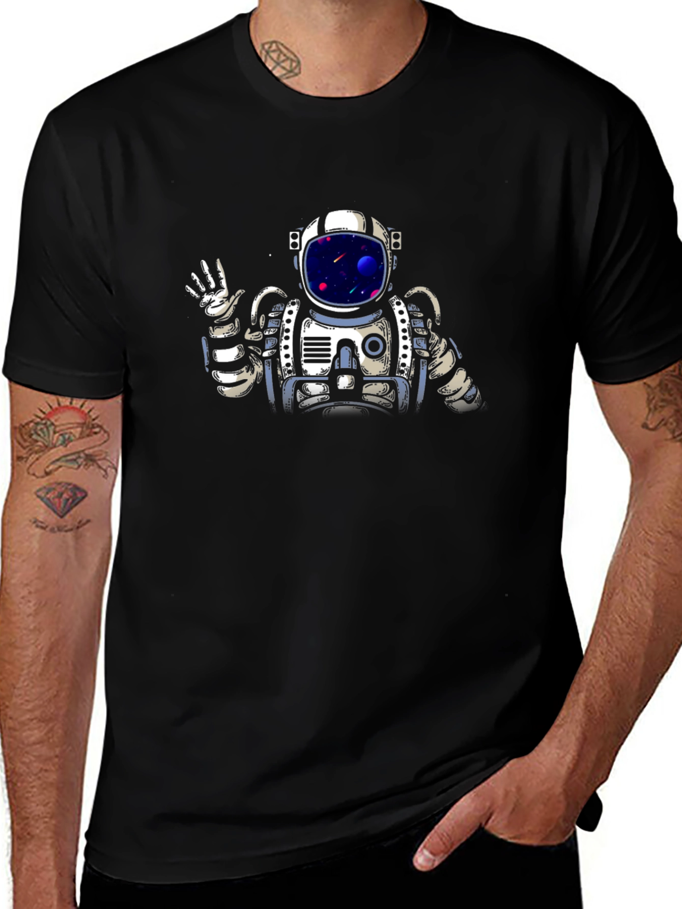 Astronaut Graphic T-Shirt - Space Adventure Tee