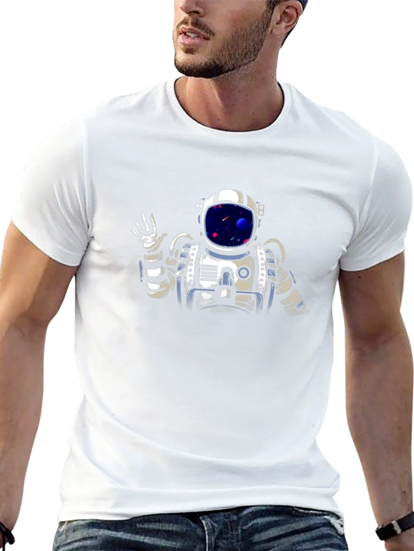 Astronaut Graphic T-Shirt - Space Adventure Tee