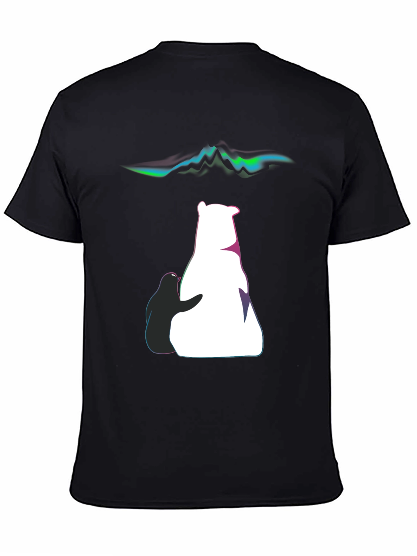 Artistic Bear & Penguin Graphic Tee