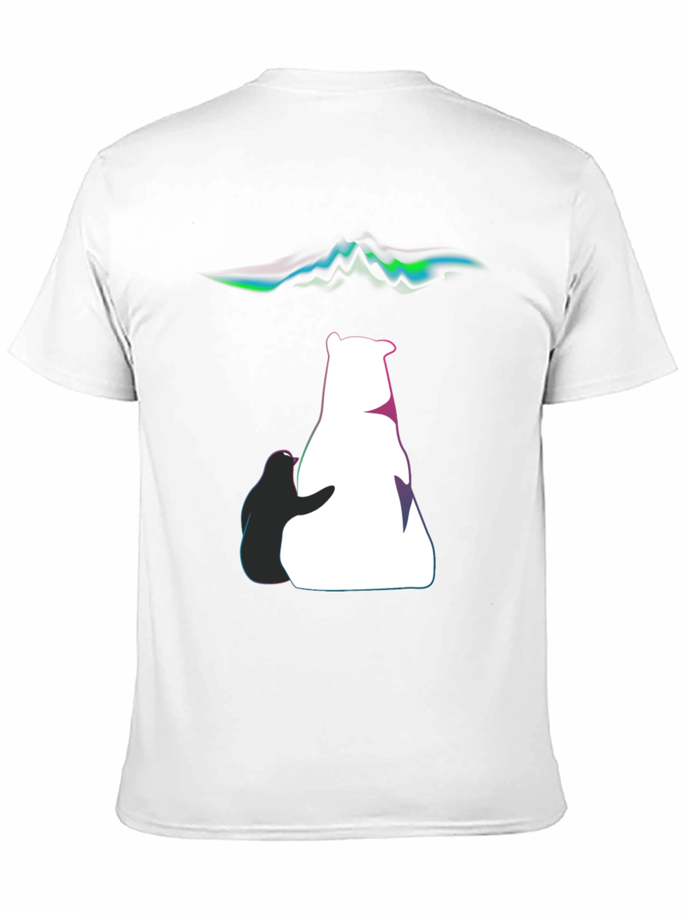 Artistic Bear & Penguin Graphic Tee