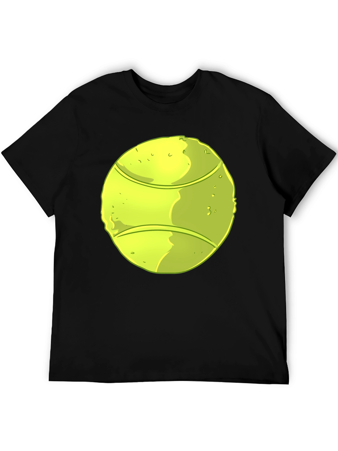 Tennis Ball Graphic Black T-Shirt