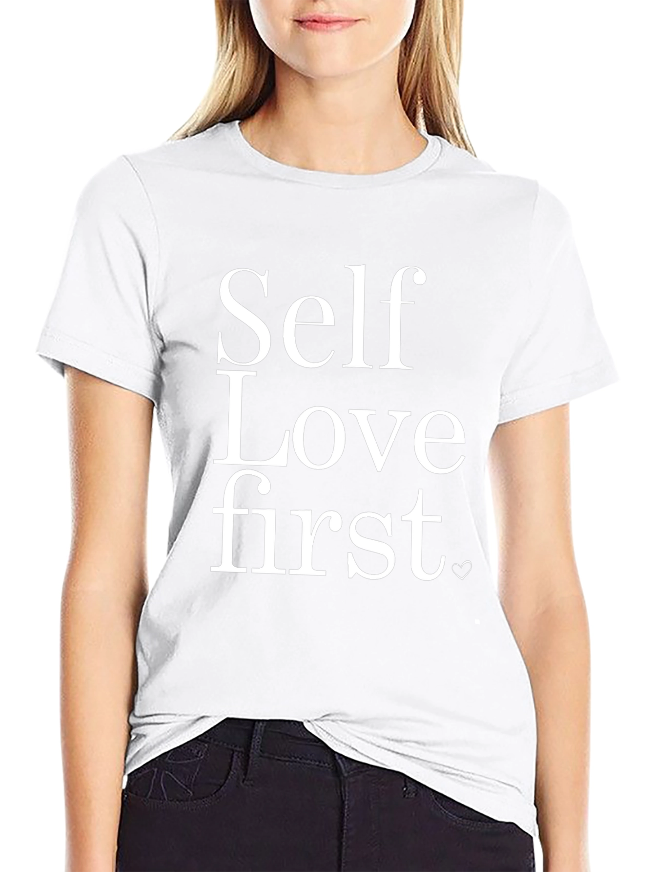 Self Love First Black Graphic T-Shirt