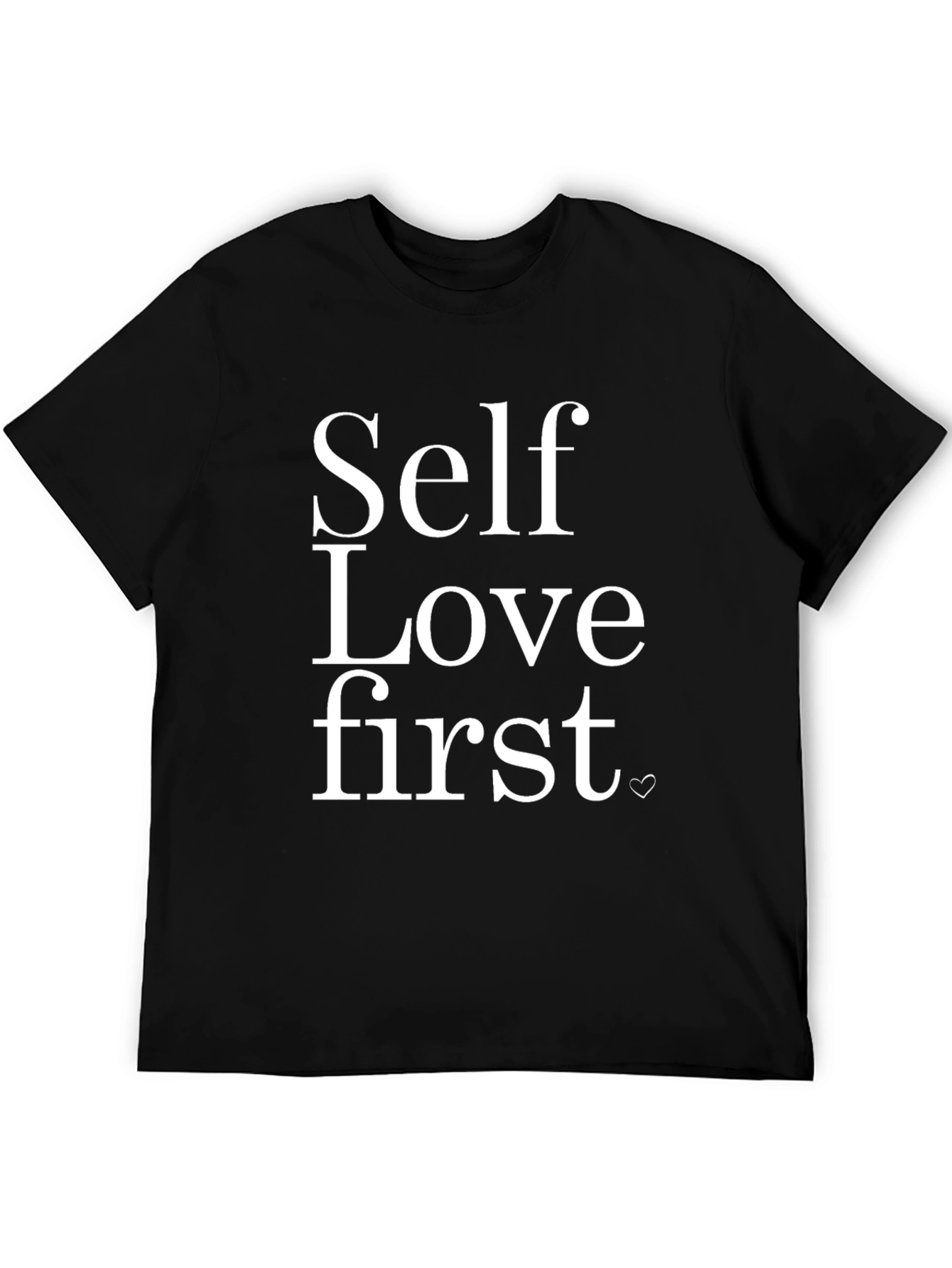 Self Love First Black Graphic T-Shirt