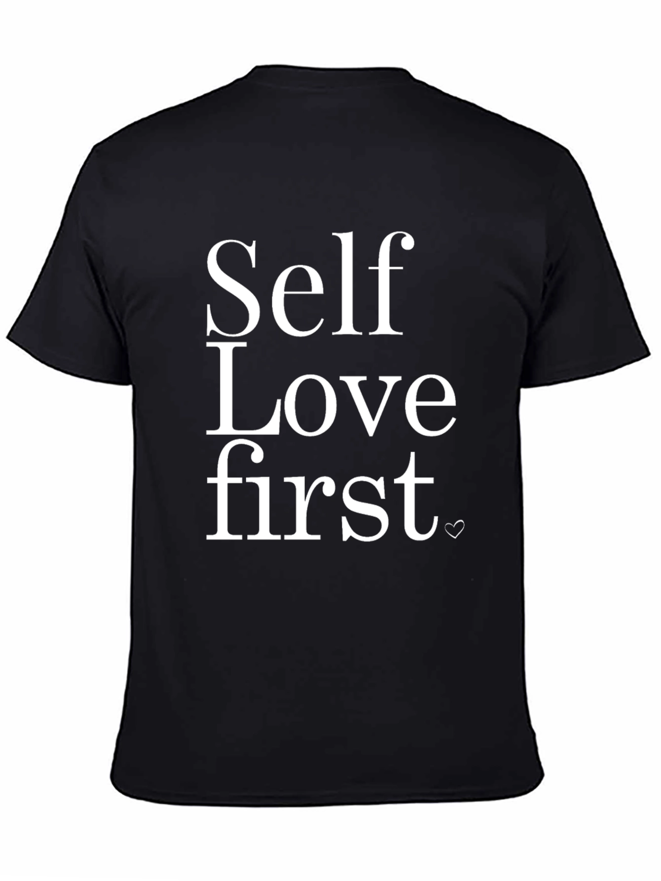 Self Love First Black Graphic T-Shirt
