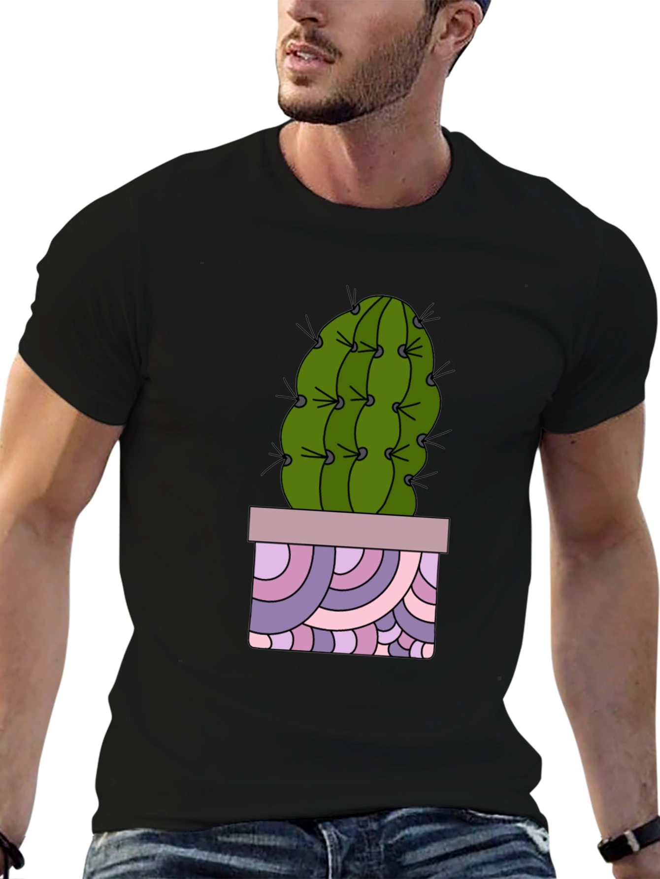 Cactus T-Shirt - Unique Potted Design