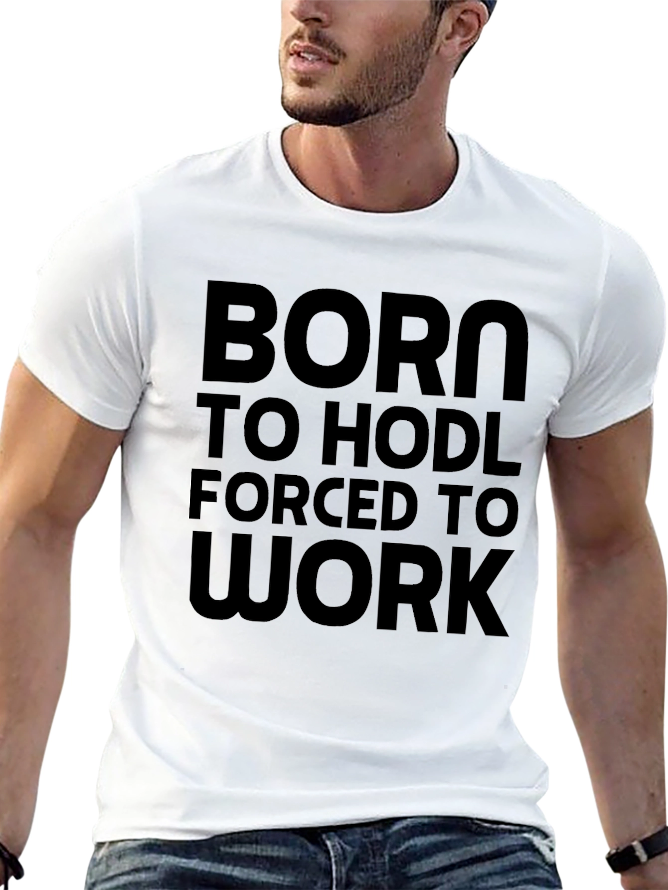 Born to HODL Black Tee