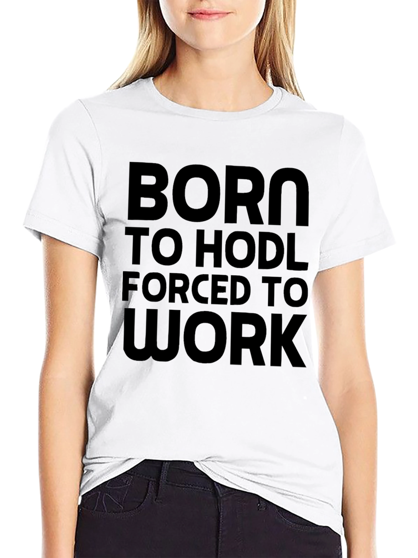 Born to HODL Black Tee