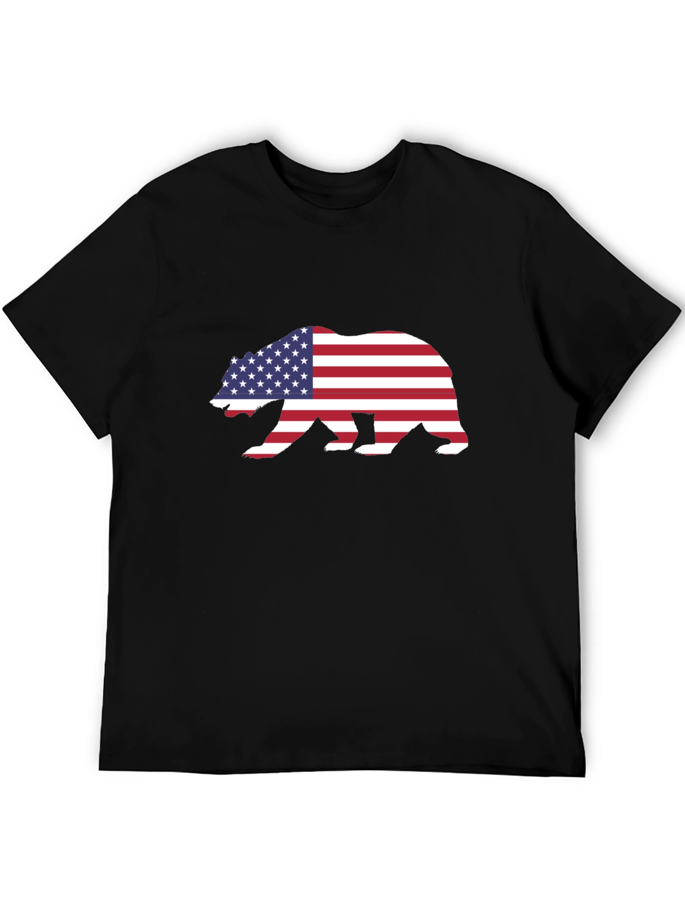 American Flag Bear Graphic Tee