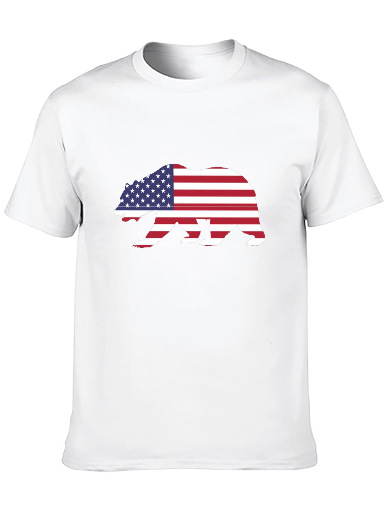 American Flag Bear Graphic Tee