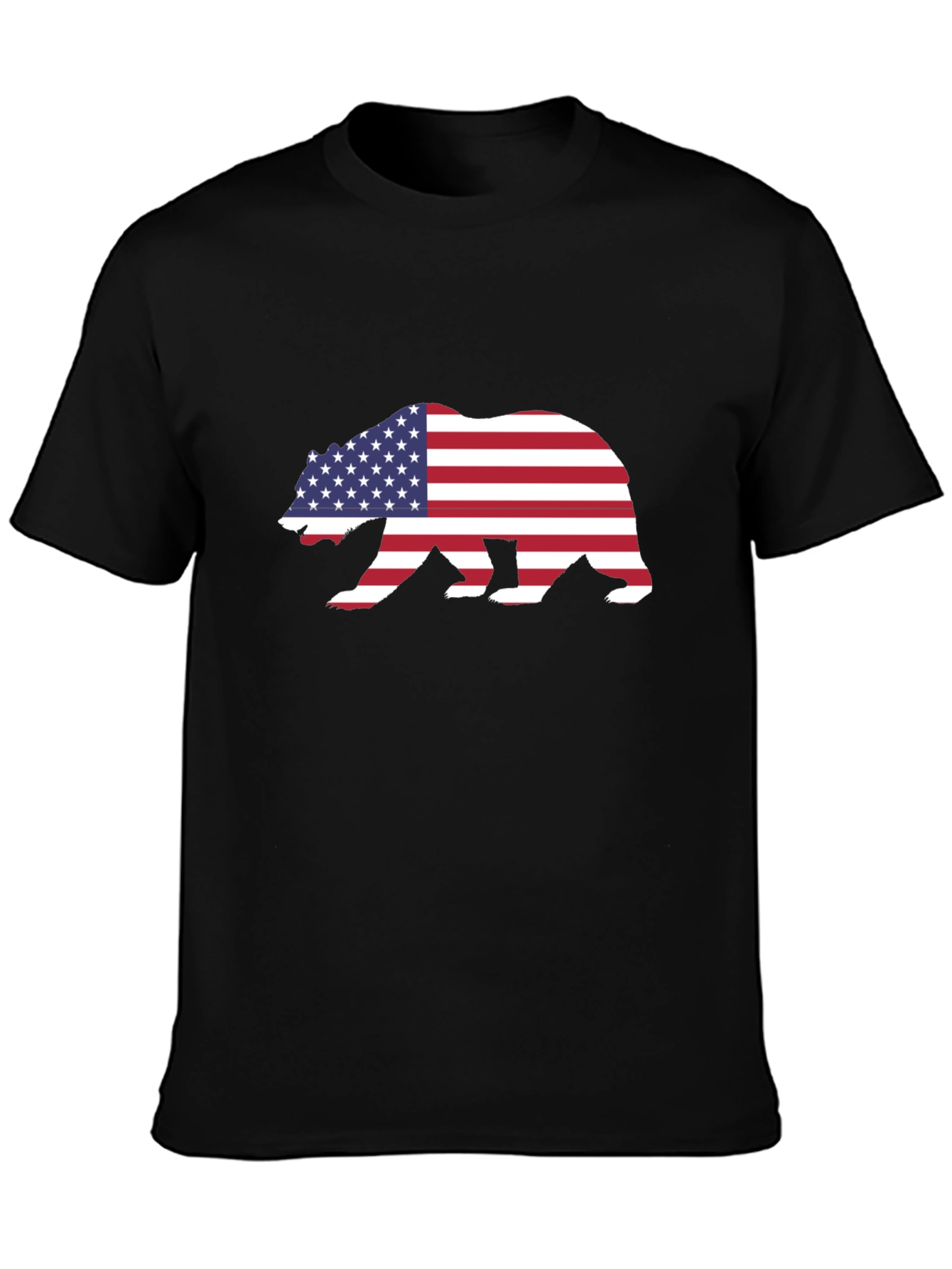 American Flag Bear Graphic Tee