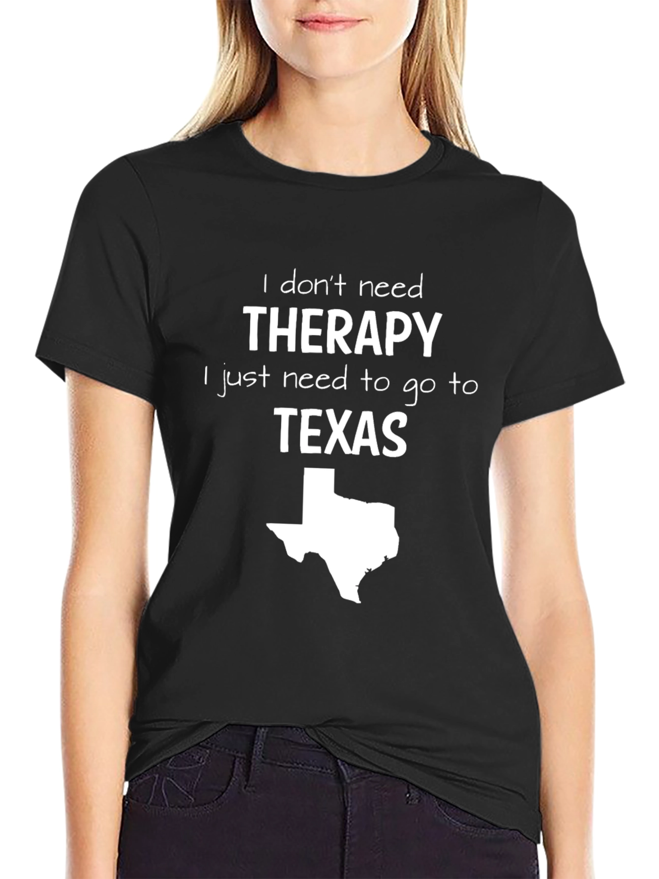 Therapy Texas Map T-Shirt