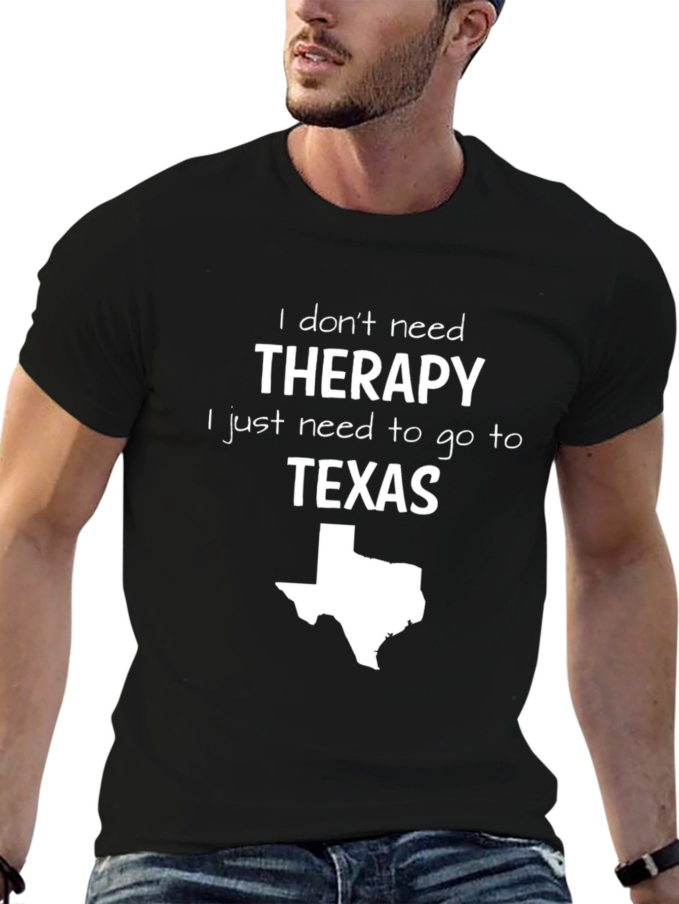 Therapy Texas Map T-Shirt