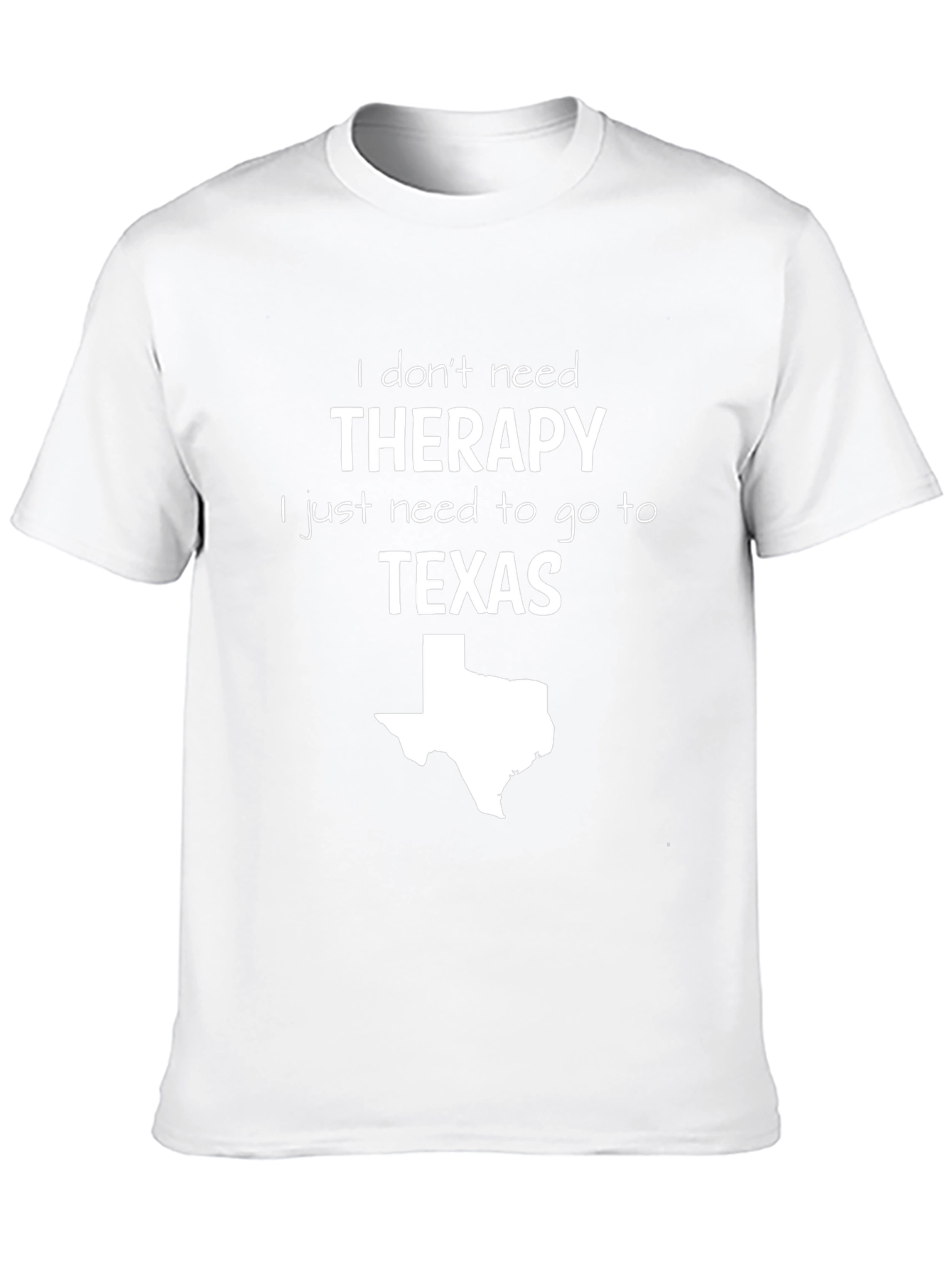 Therapy Texas Map T-Shirt