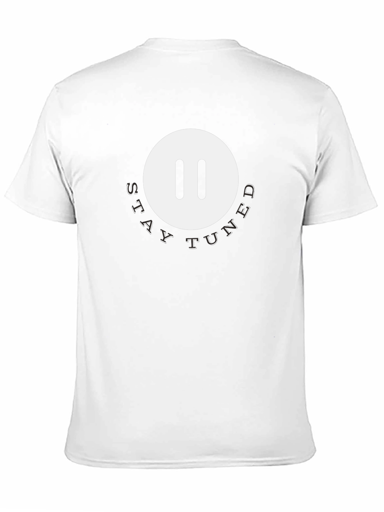Stay Tuned Pause Button T-Shirt - Modern Graphic Tee