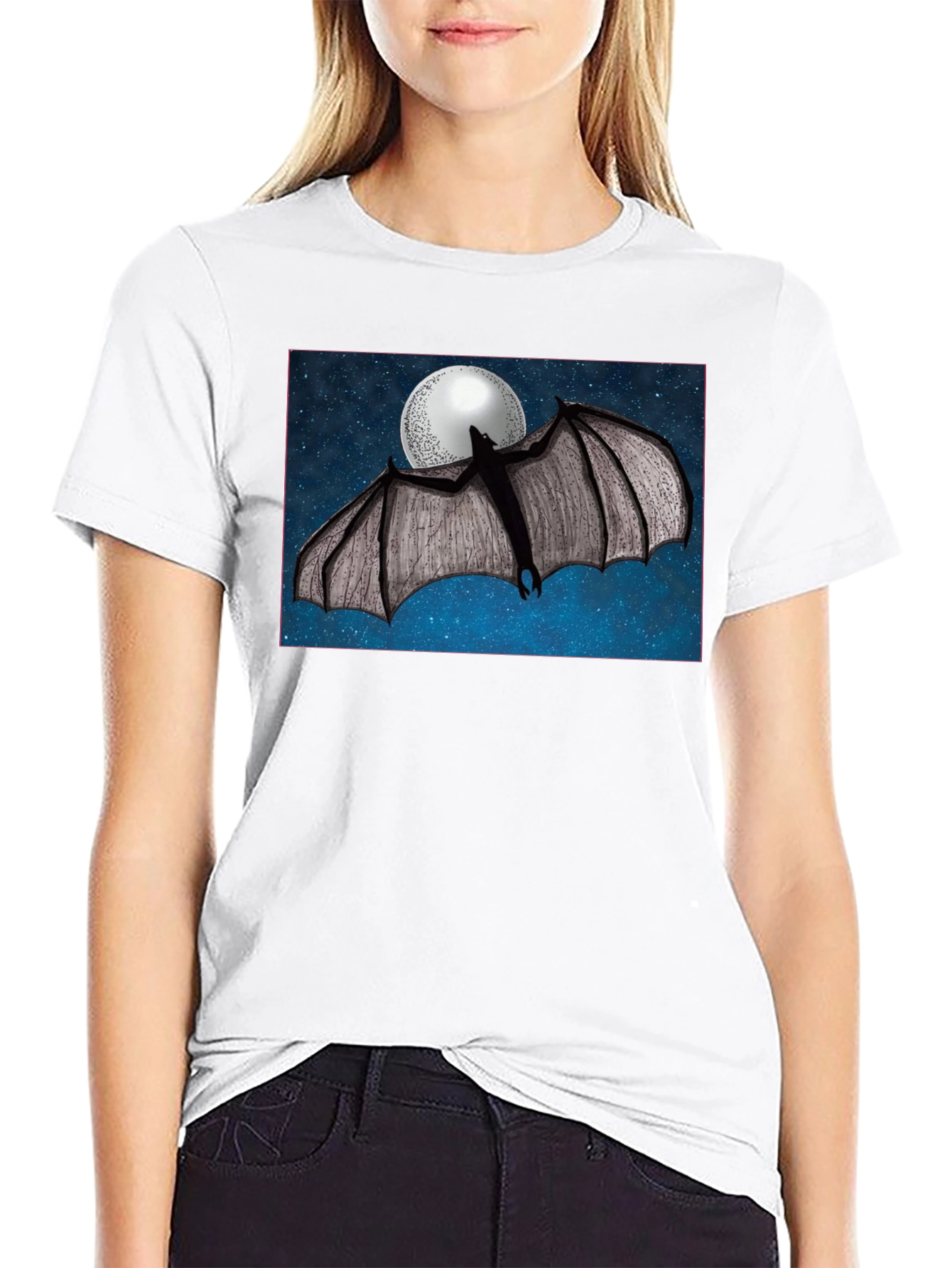 Bat & Moon Graphic Tee