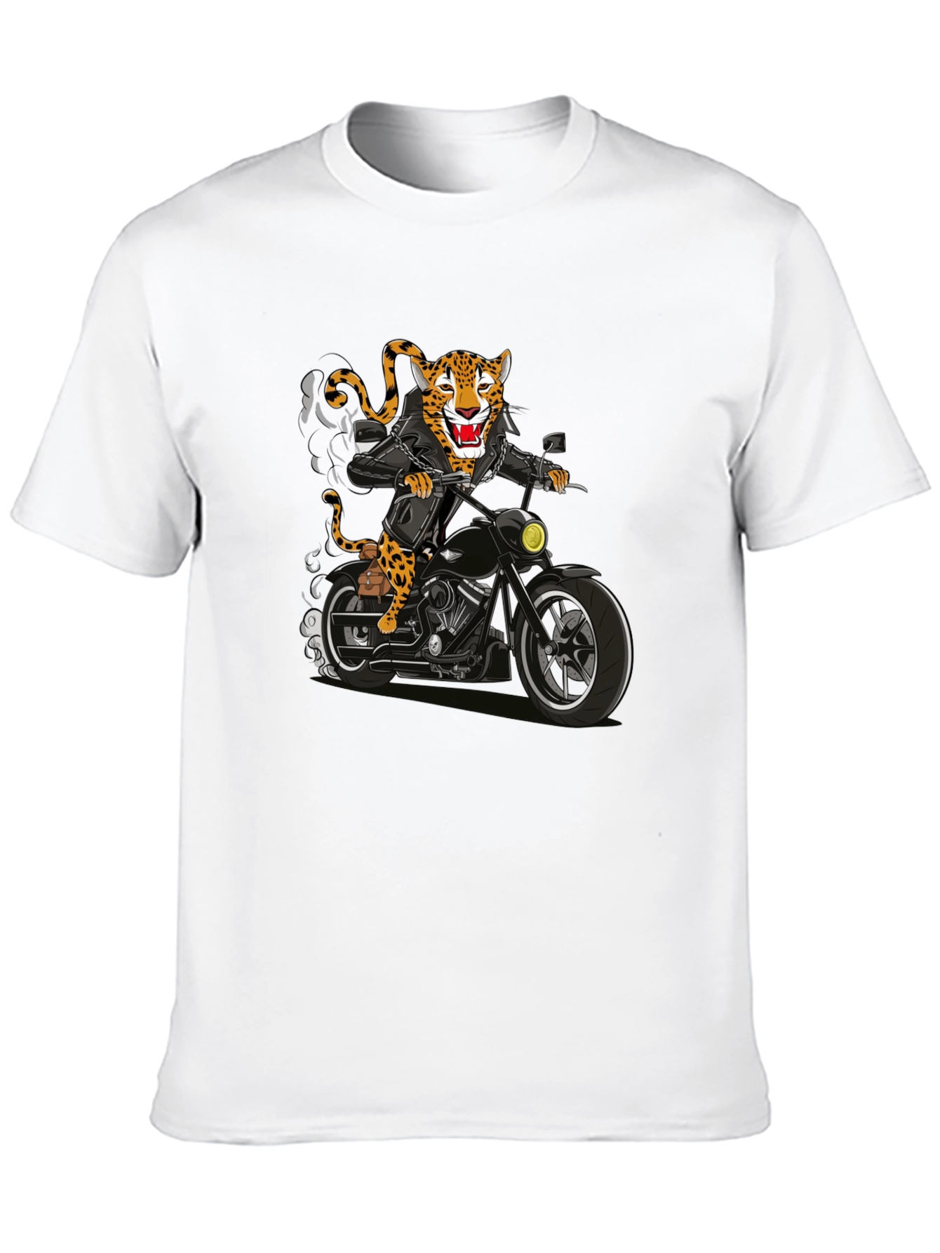 Biker Jaguar Graphic T-Shirt