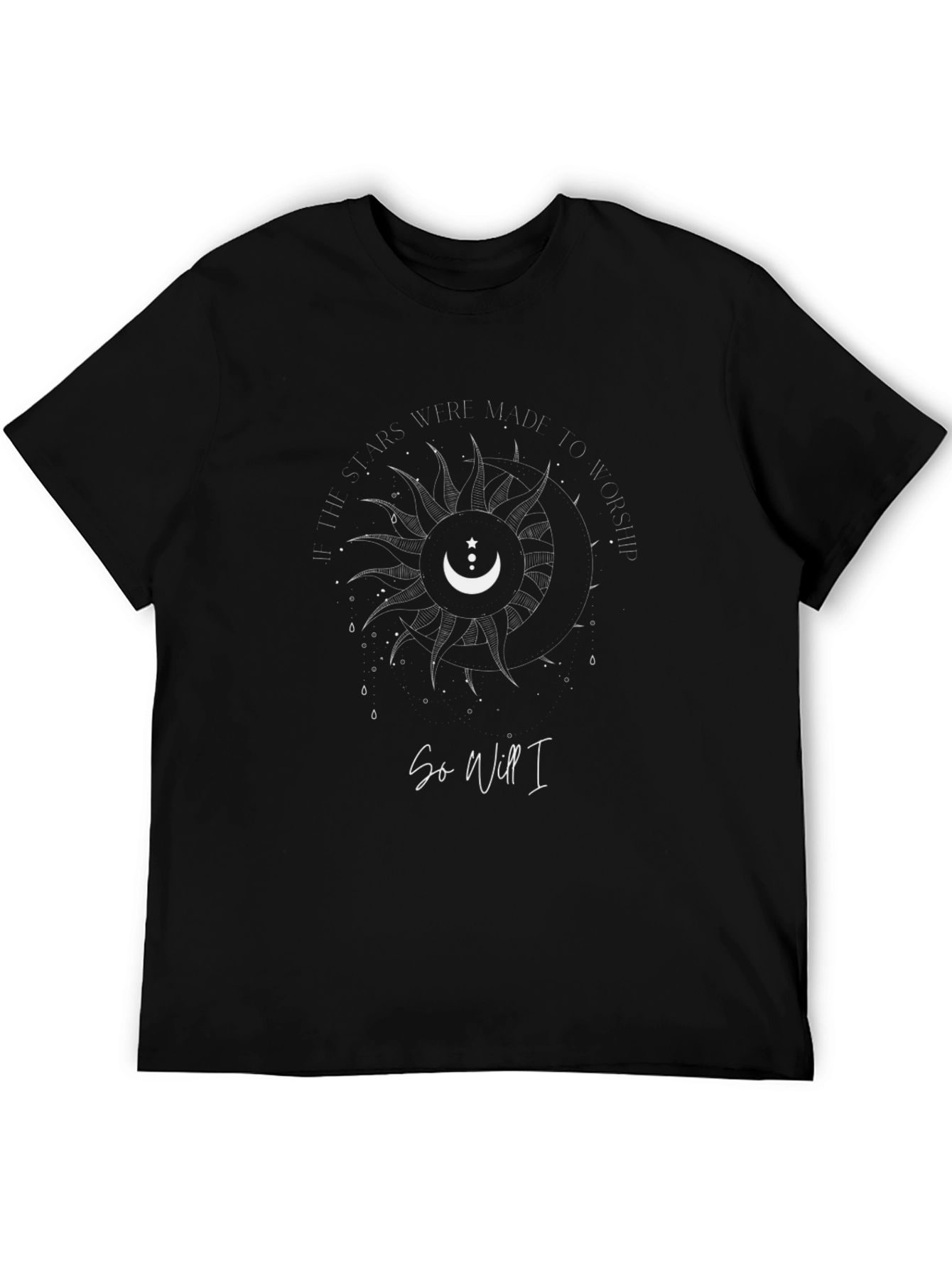 Celestial Worship Graphic Tee - Black