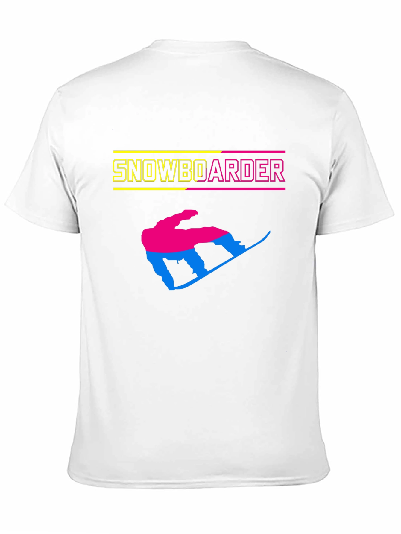 Snowboarder Graphic Tee - Black Cotton T-Shirt