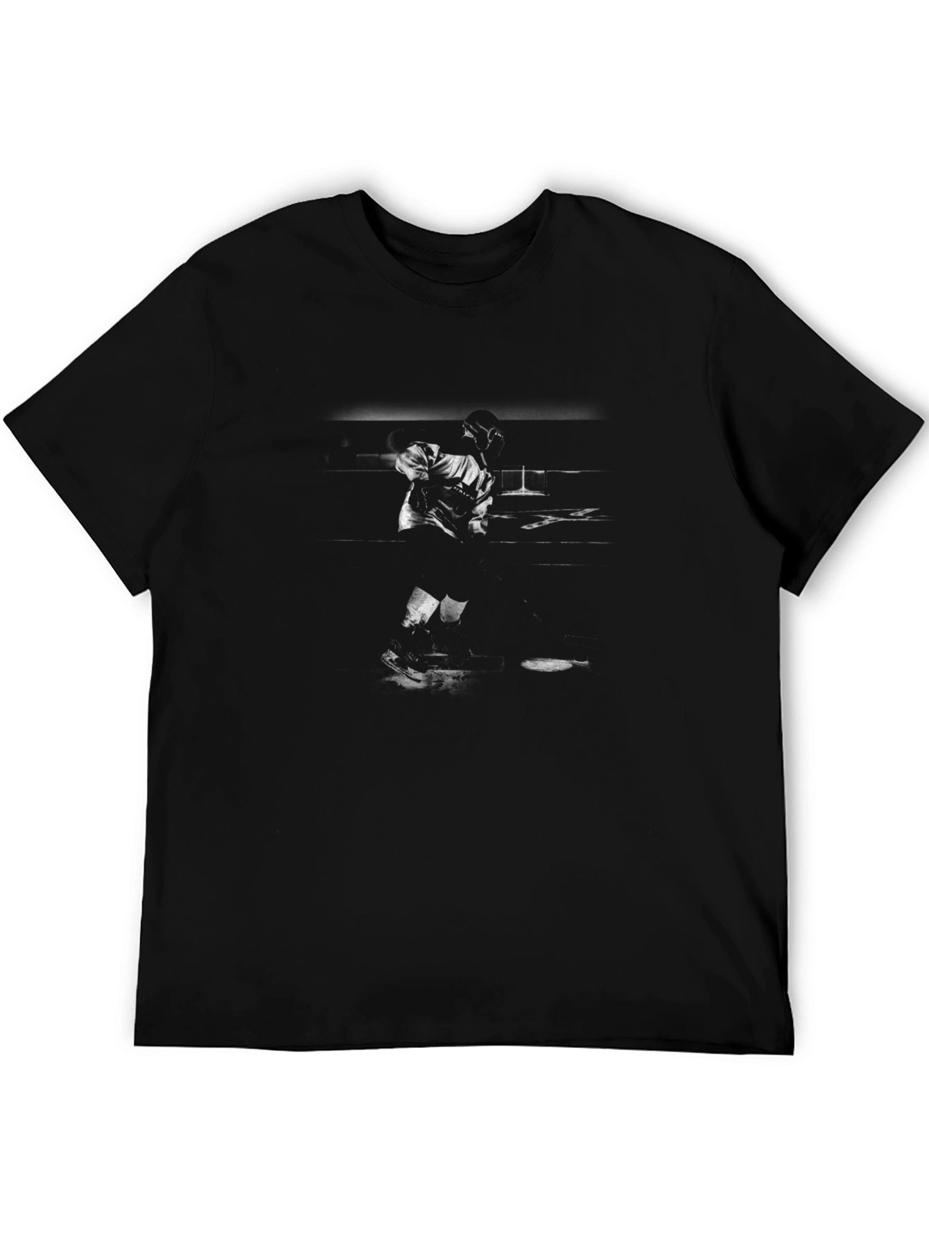 Black Graphic Tee - Retro Performer