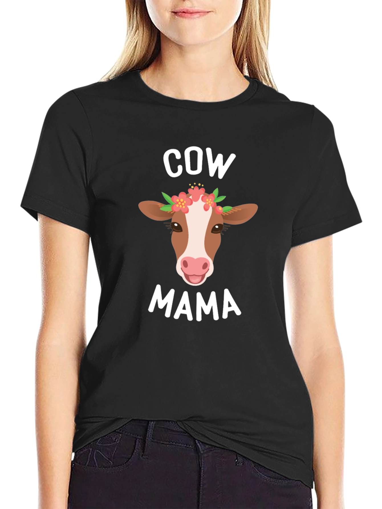 Cow Mama T-Shirt - Cute Farm Animal Tee