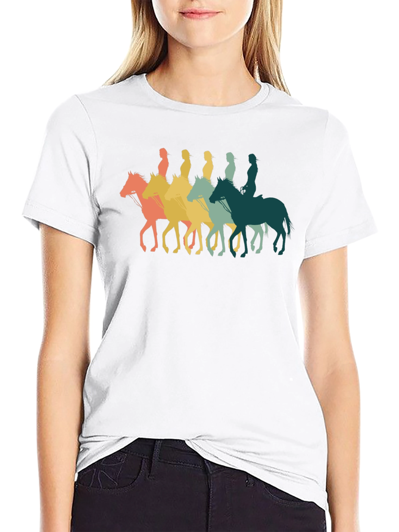 Retro Horse Rider T-Shirt