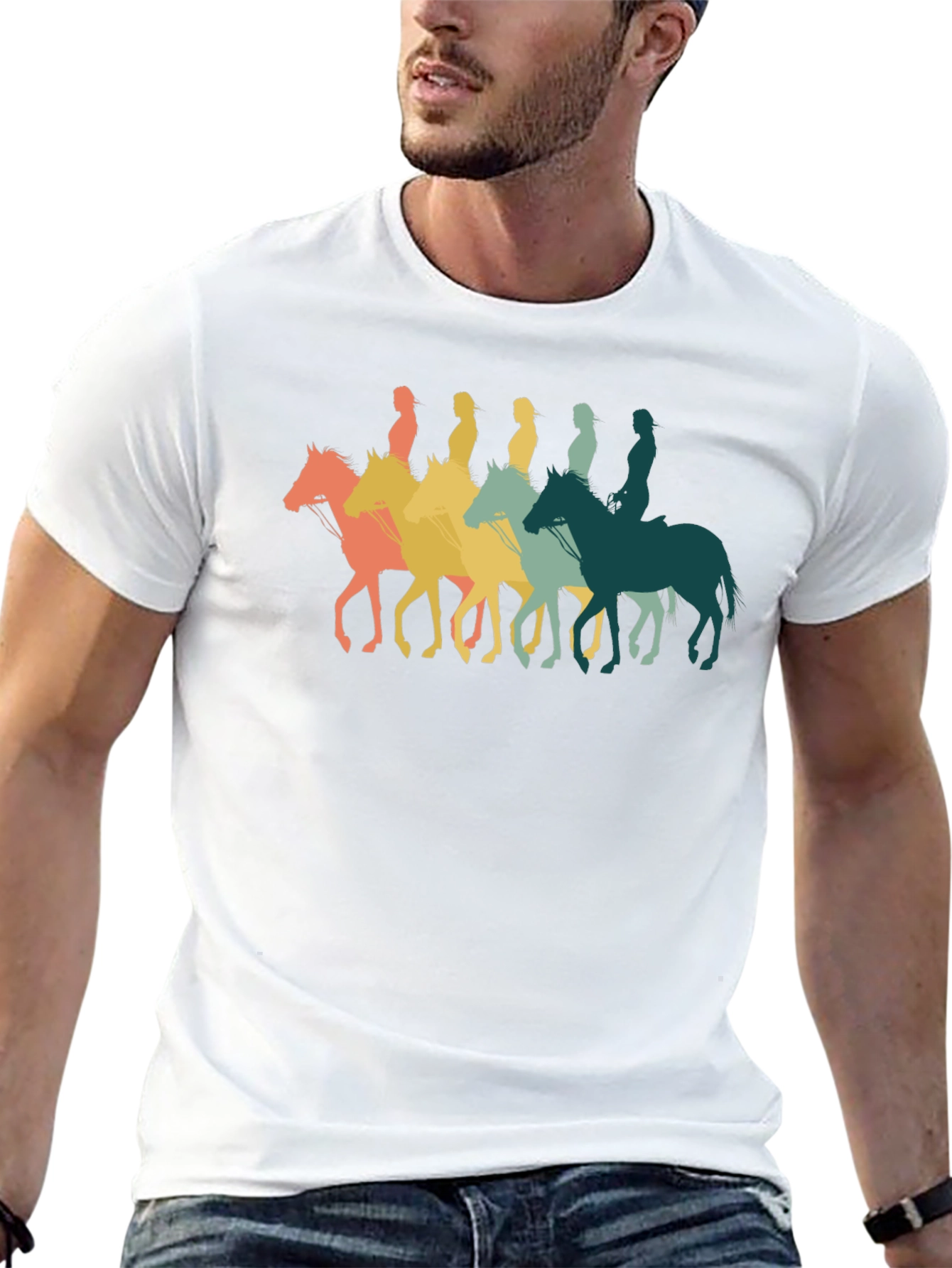 Retro Horse Rider T-Shirt