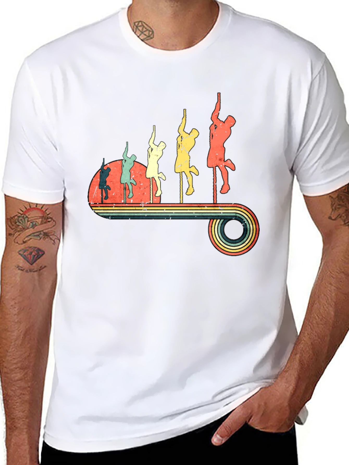 Retro Pole Dancing Evolution T-Shirt