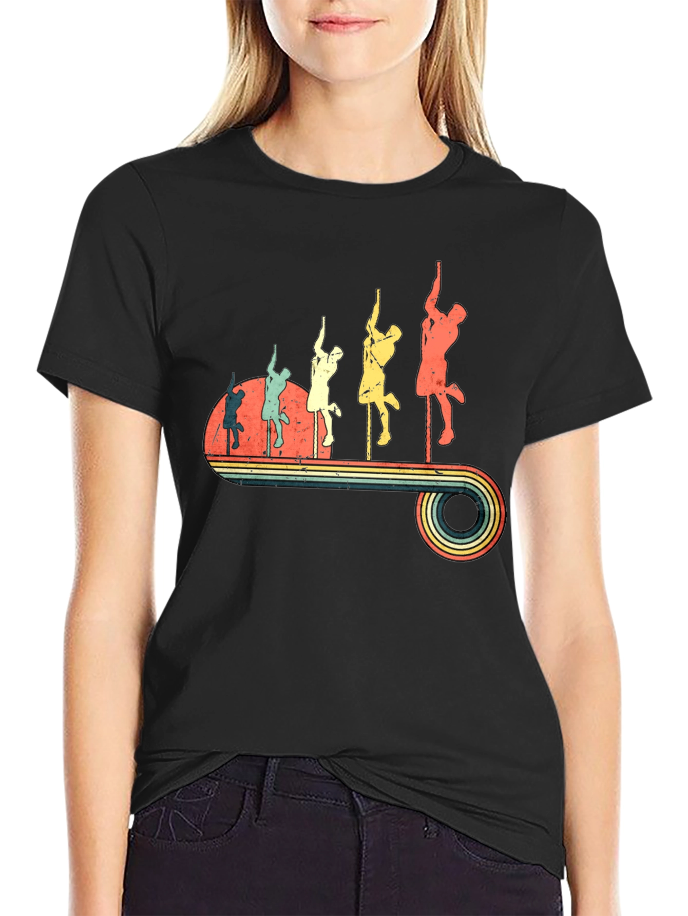 Retro Pole Dancing Evolution T-Shirt