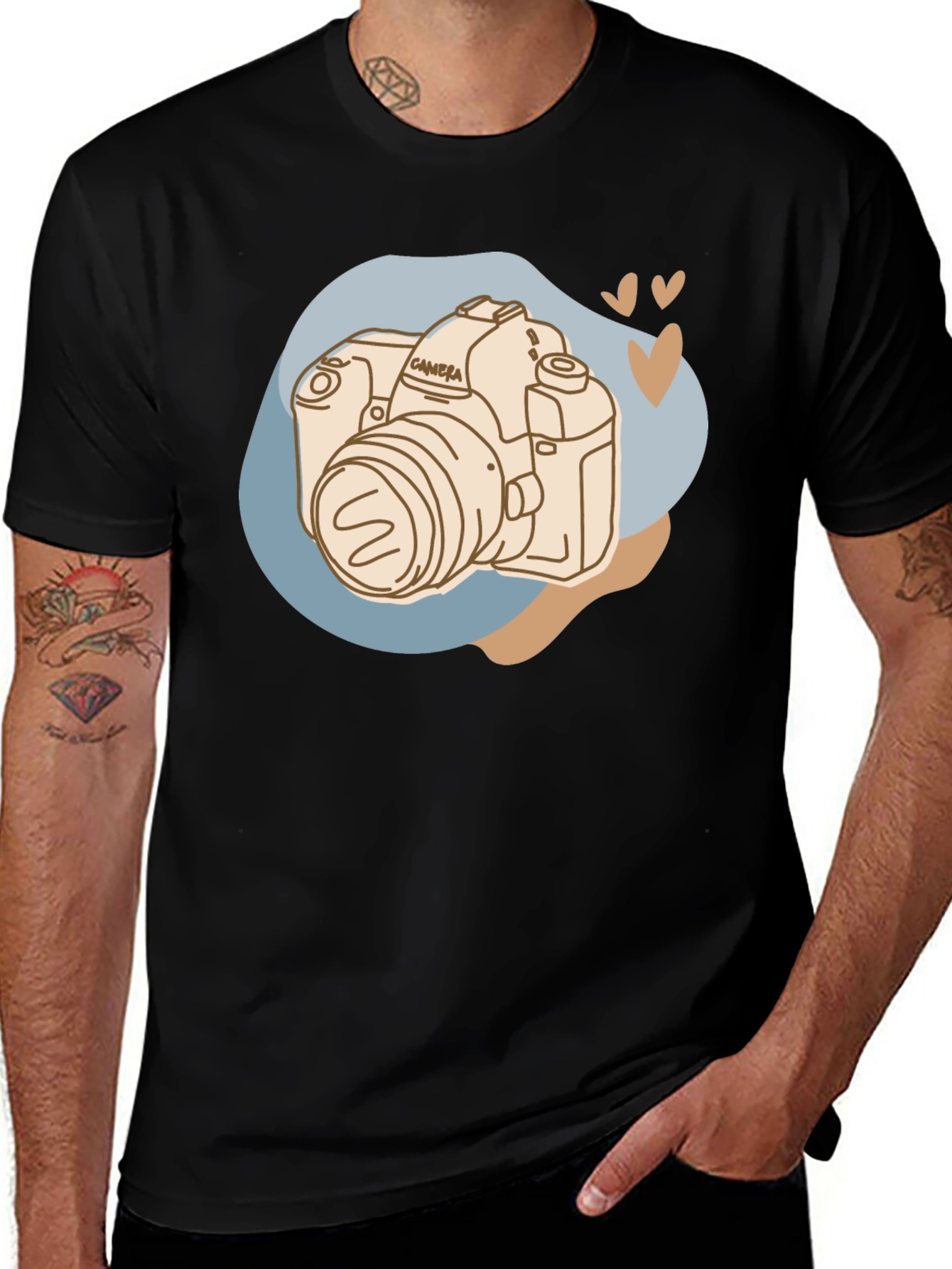 Camera Graphic Tee - Stylish Photography Lover T-Shirt