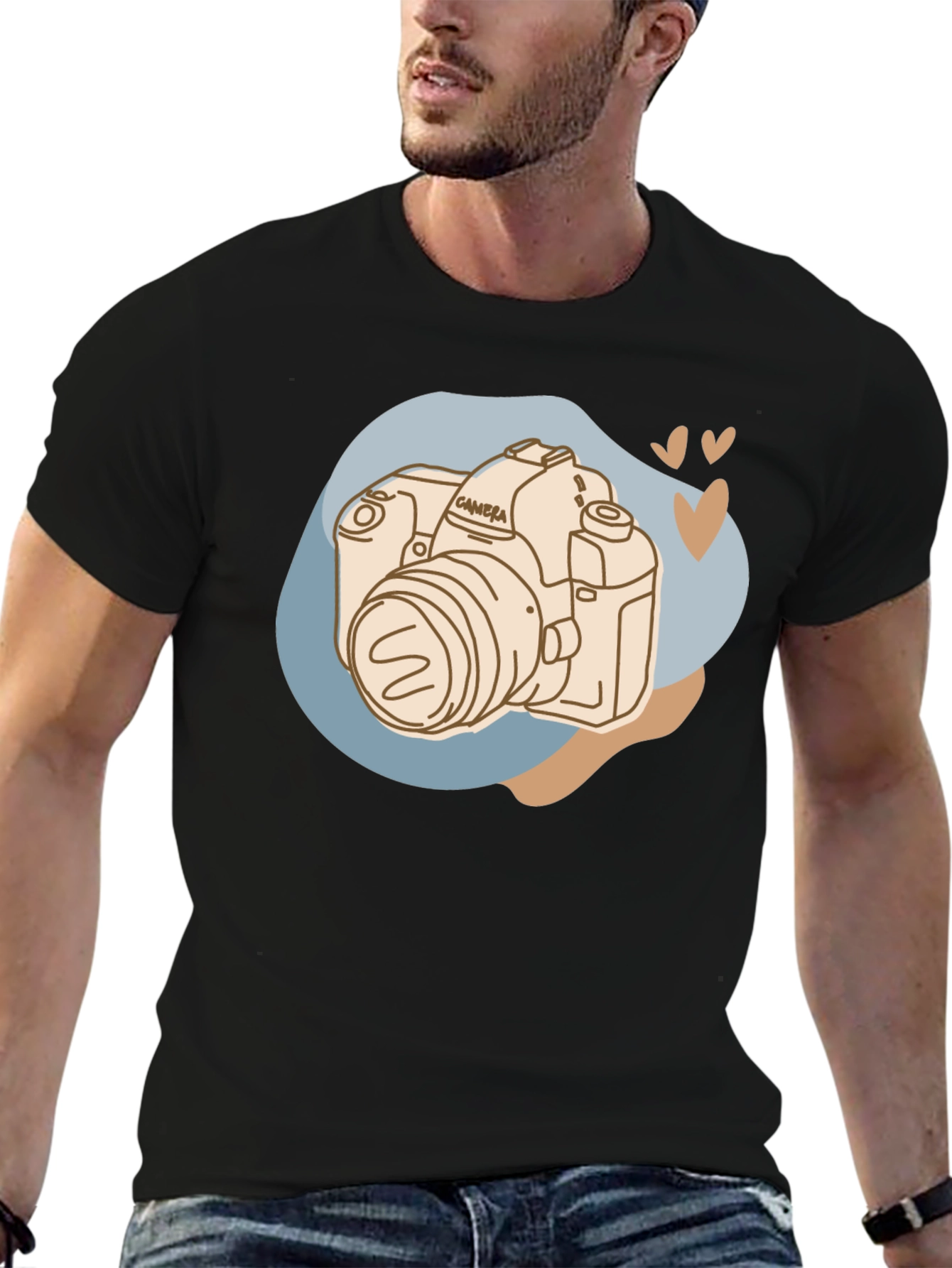 Camera Graphic Tee - Stylish Photography Lover T-Shirt