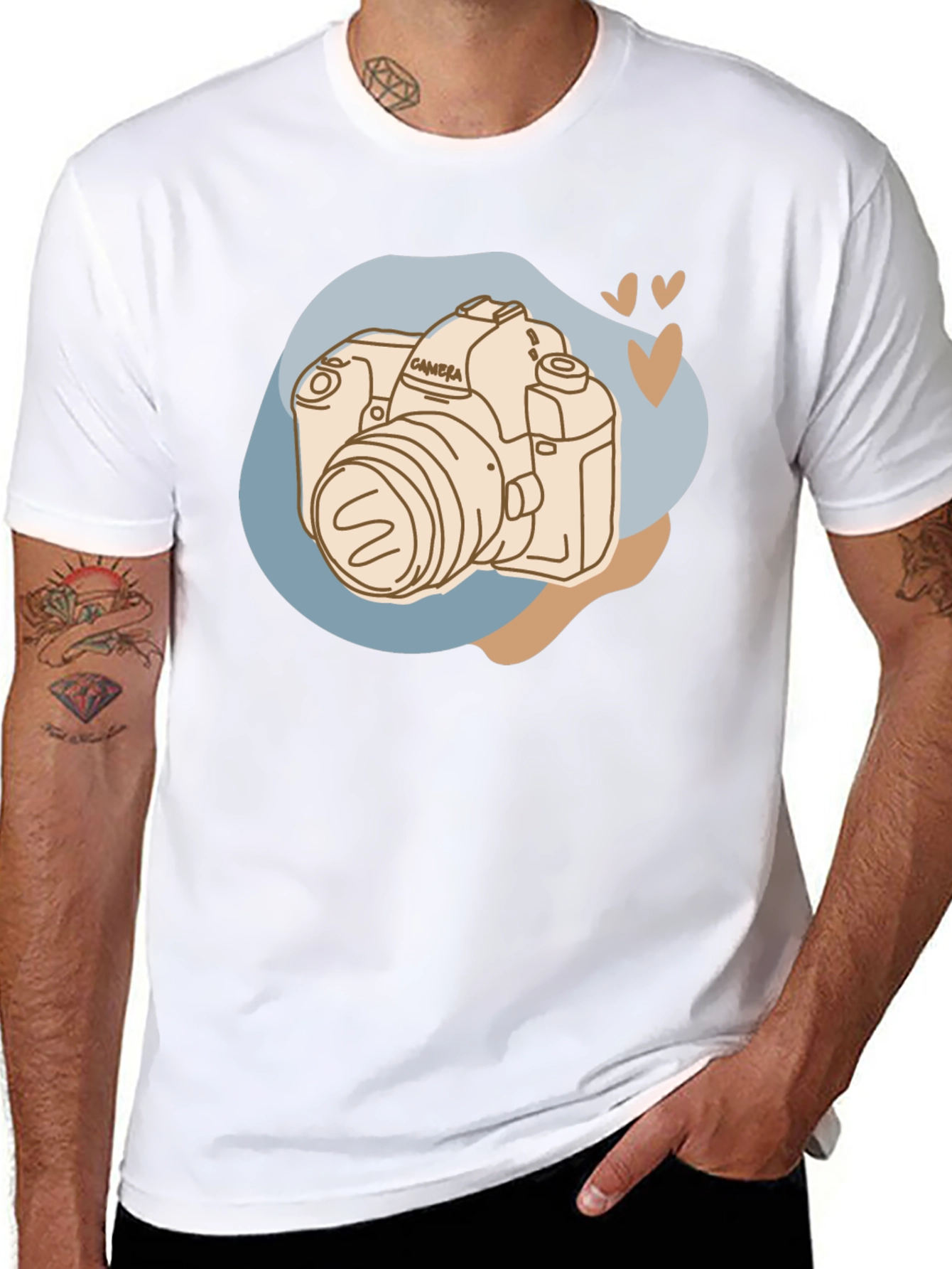 Camera Graphic Tee - Stylish Photography Lover T-Shirt