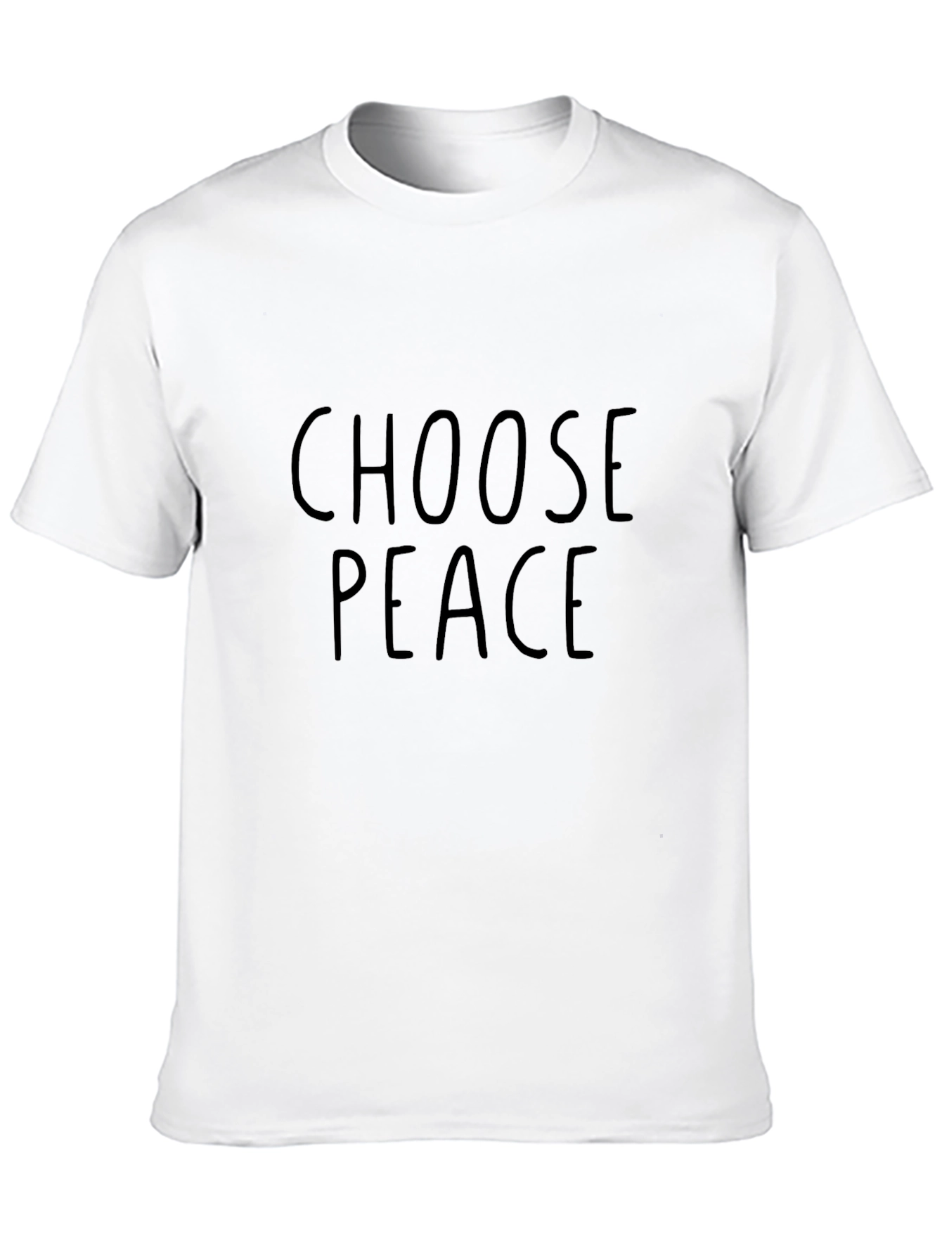 Choose Peace Black T-Shirt - Positive Message Tee