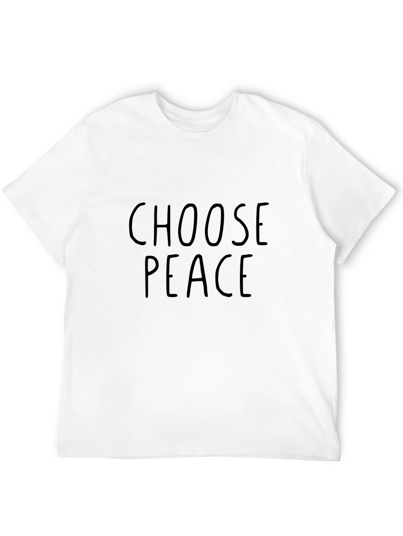 Choose Peace Black T-Shirt - Positive Message Tee