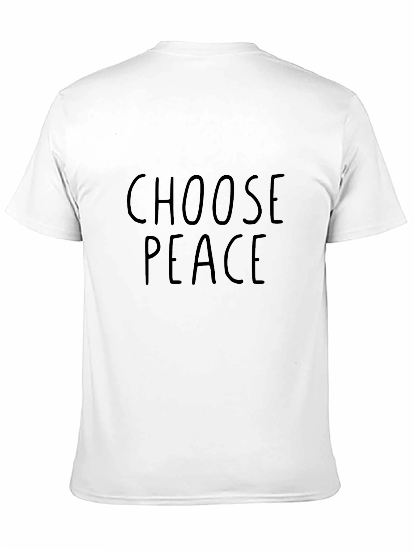 Choose Peace Black T-Shirt - Positive Message Tee