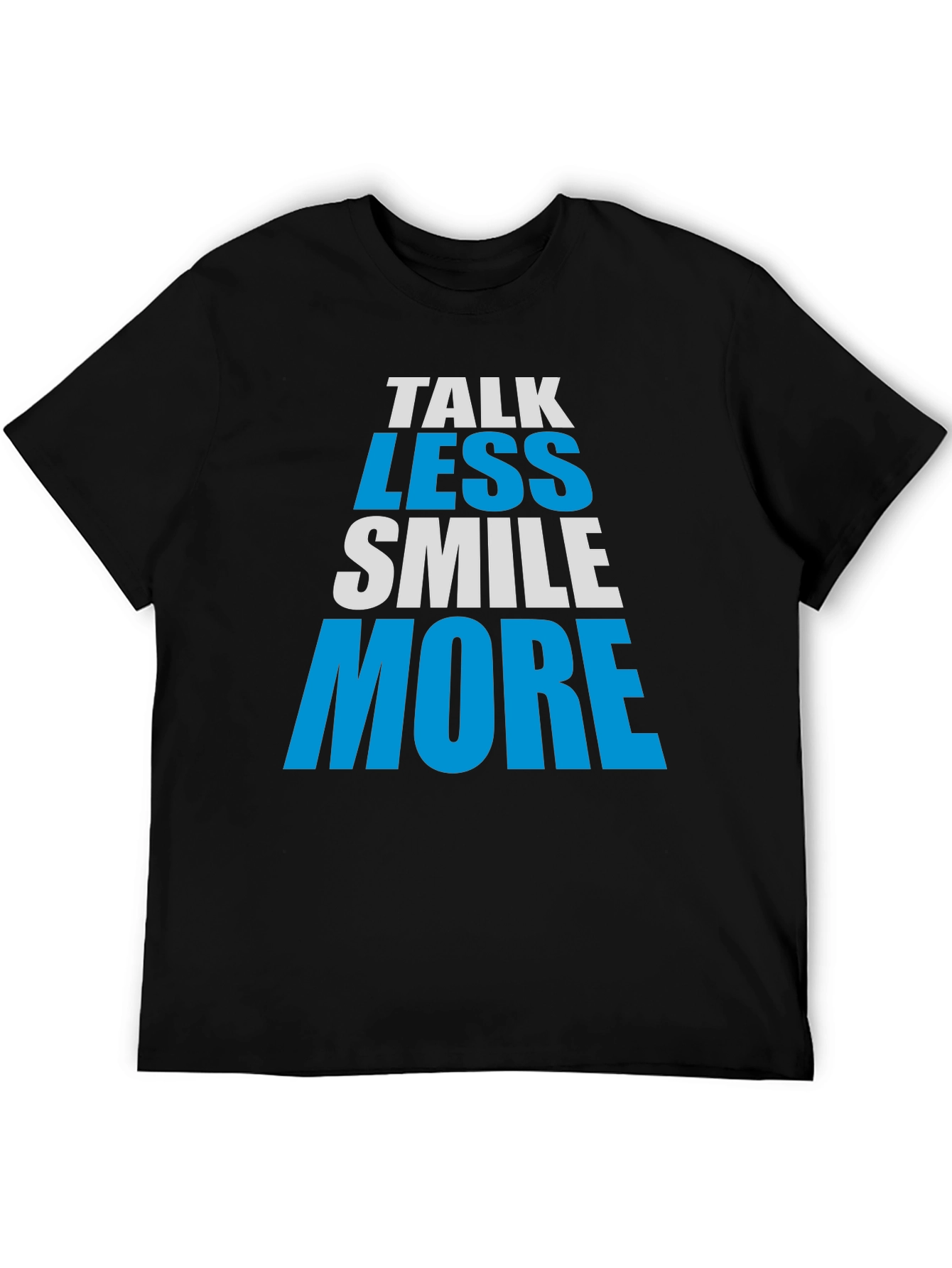 Talk Less Smile More Graphic Tee - Black