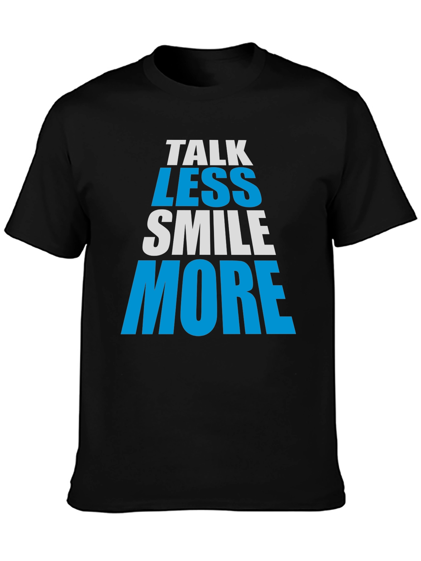 Talk Less Smile More Graphic Tee - Black