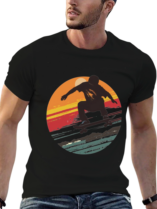 Retro Skater Graphic T-Shirt - Cool Casual Wear