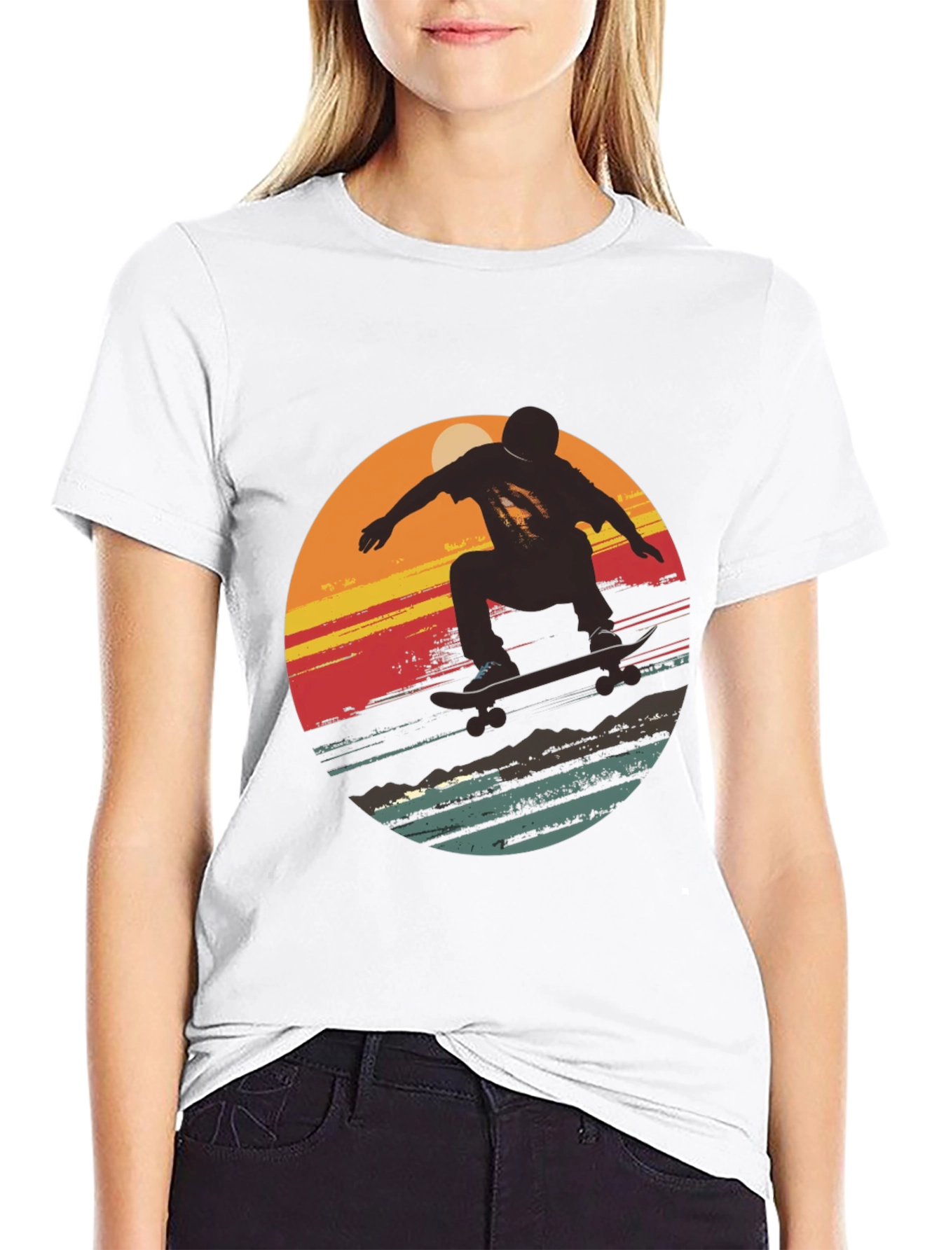 Retro Skater Graphic T-Shirt - Cool Casual Wear
