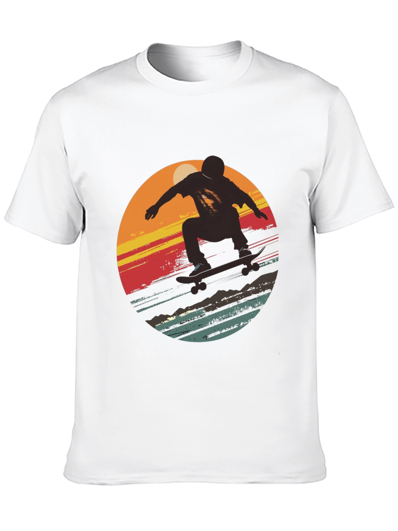 Retro Skater Graphic T-Shirt - Cool Casual Wear