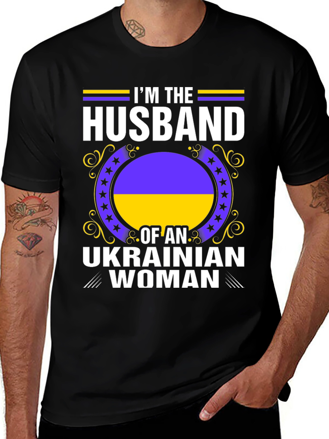Ukrainian Womans Husband Graphic Tee