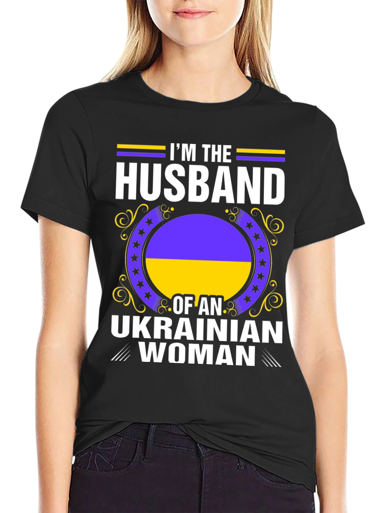 Ukrainian Womans Husband Graphic Tee