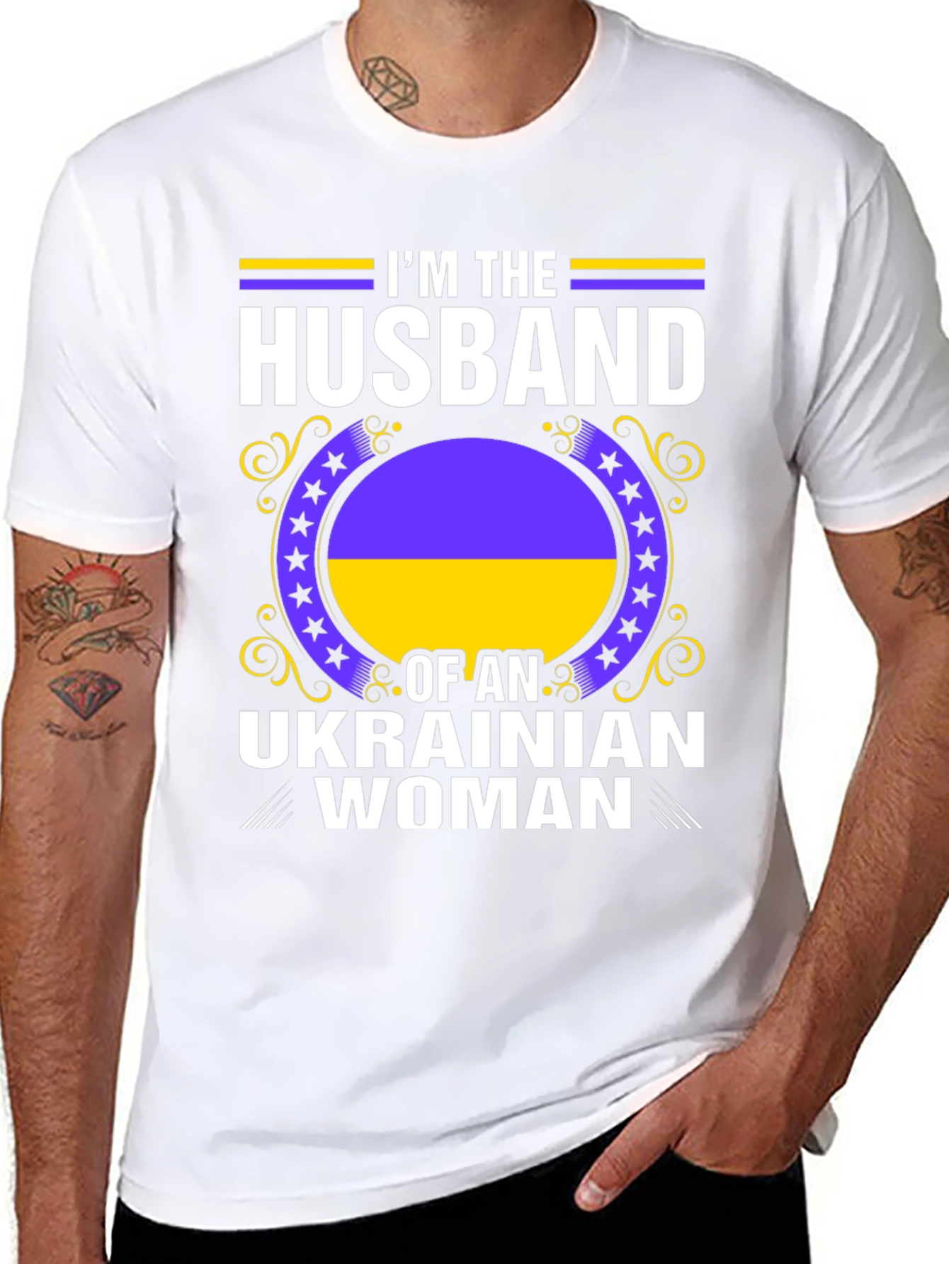 Ukrainian Womans Husband Graphic Tee