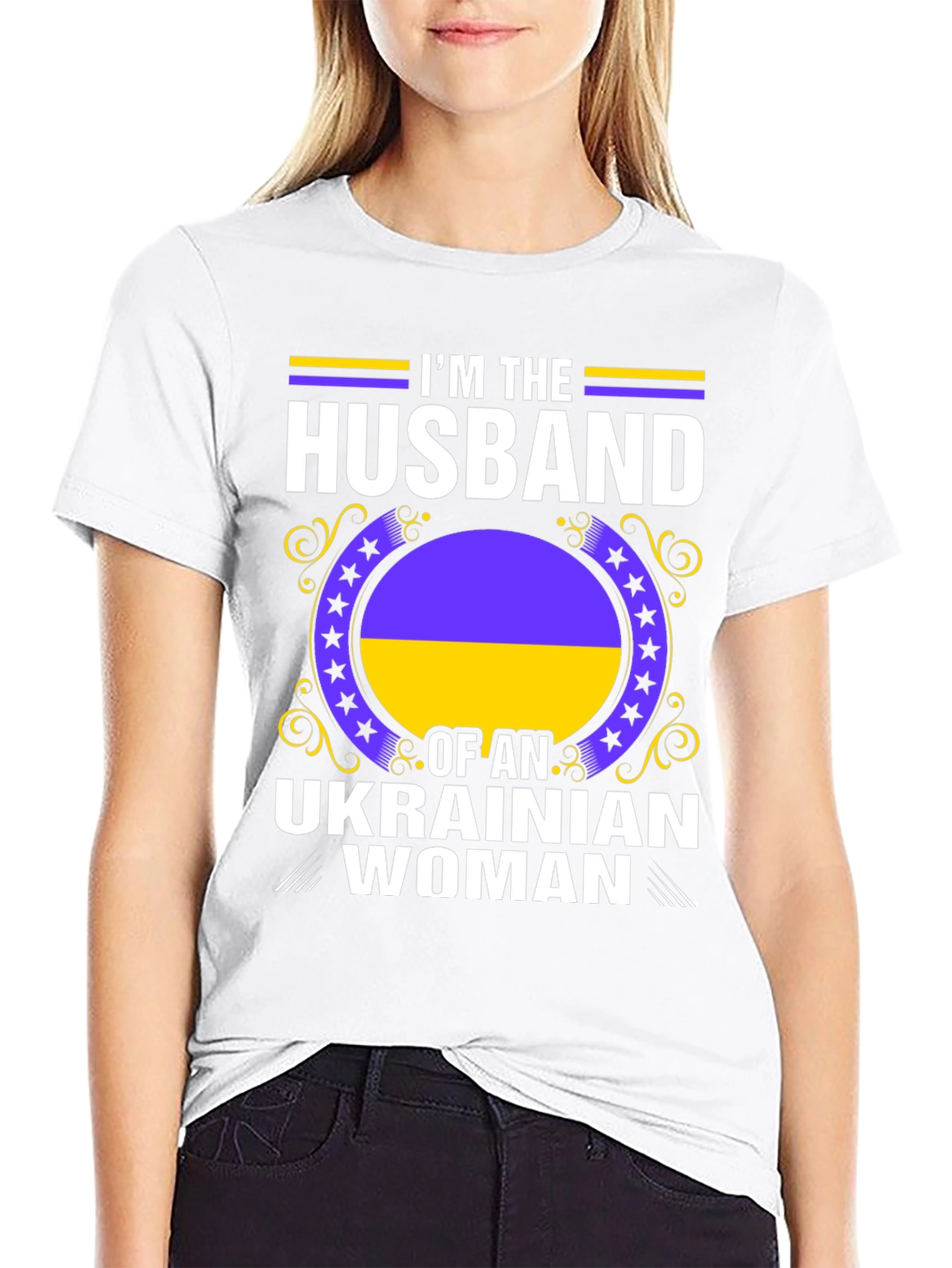 Ukrainian Womans Husband Graphic Tee