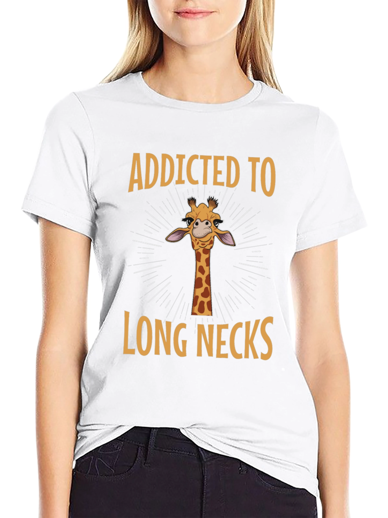 Addicted to Long Necks Giraffe T-Shirt