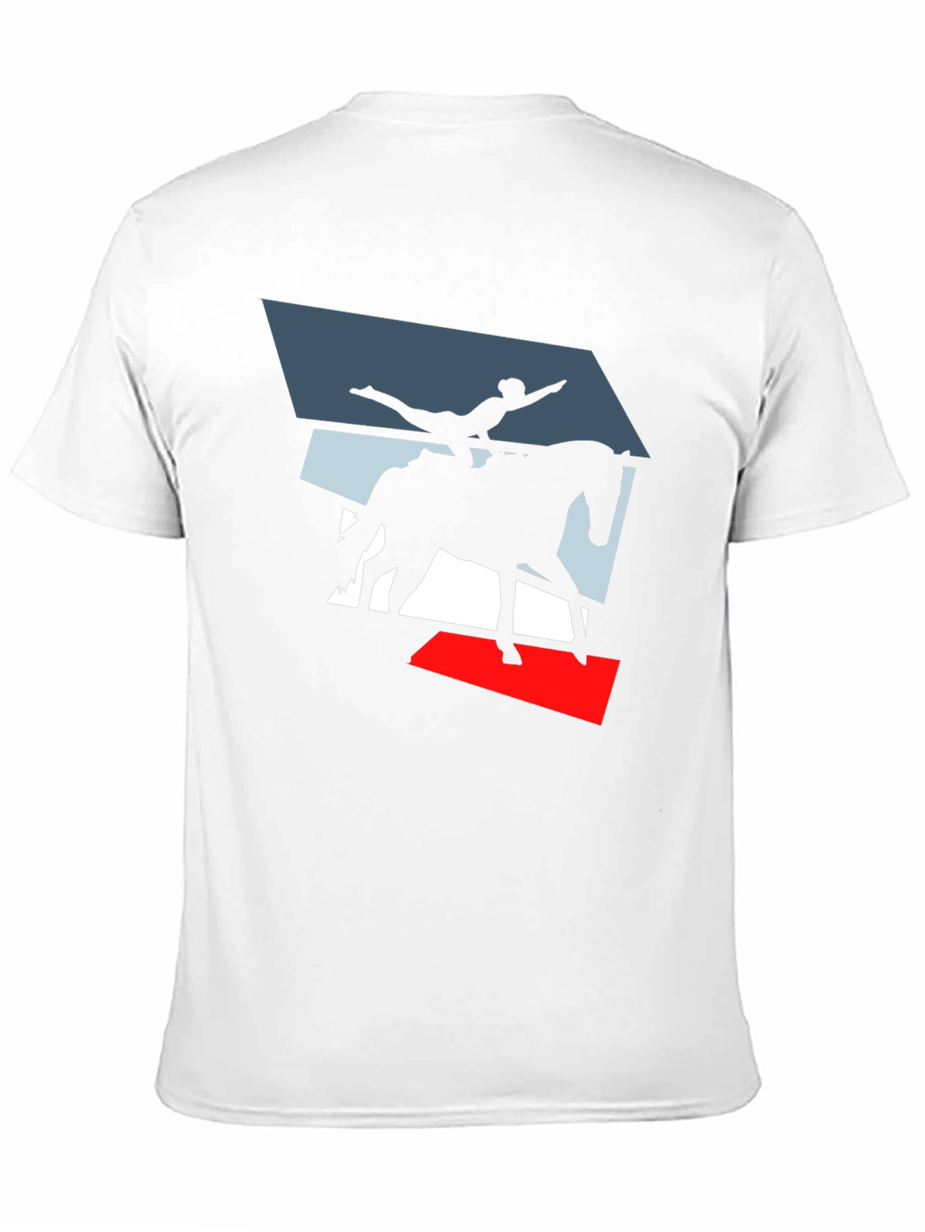 Vaulting Horse Graphic Tee - Black Cotton Blend