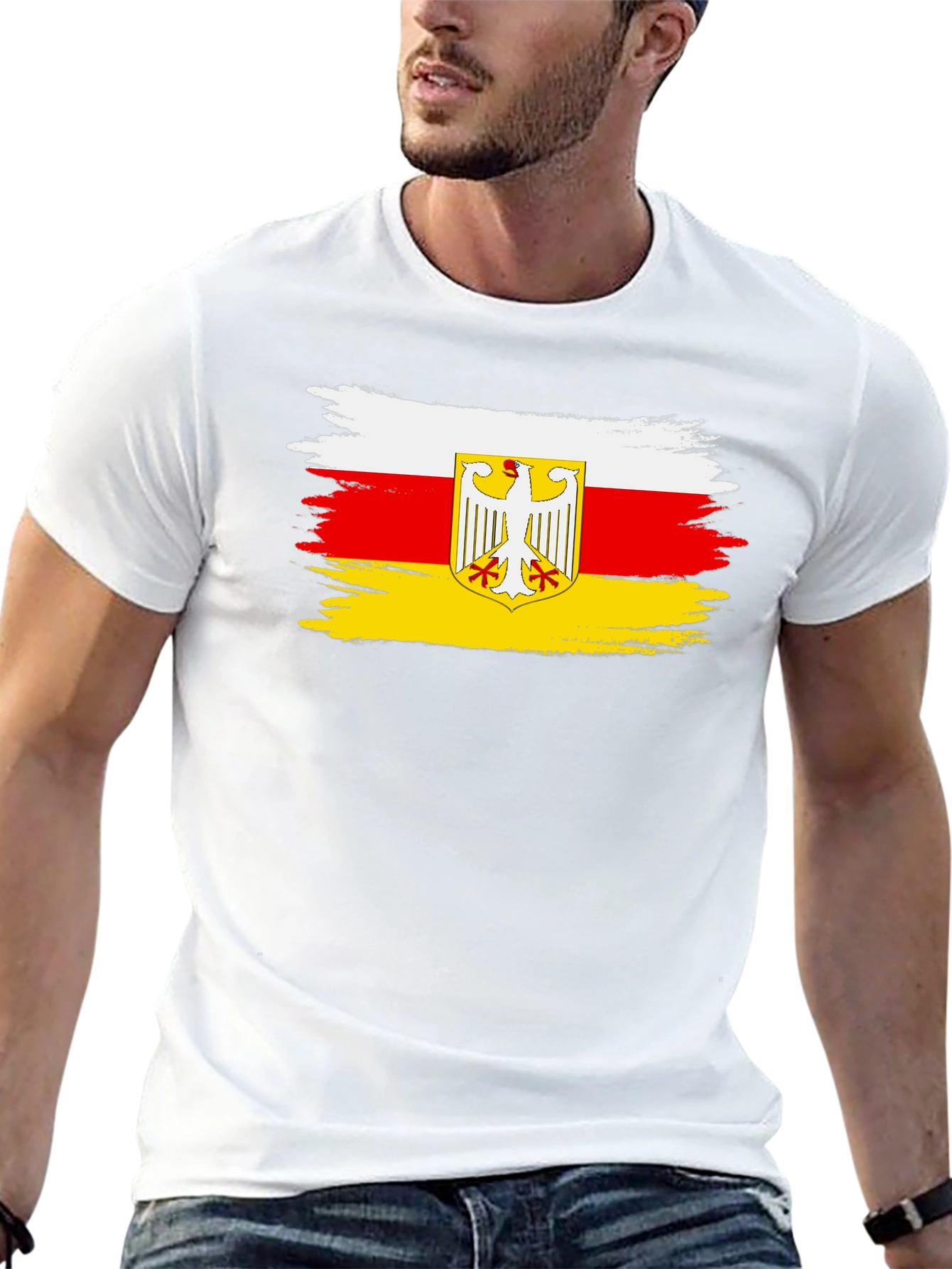 South Ossetia Flag Black T-Shirt